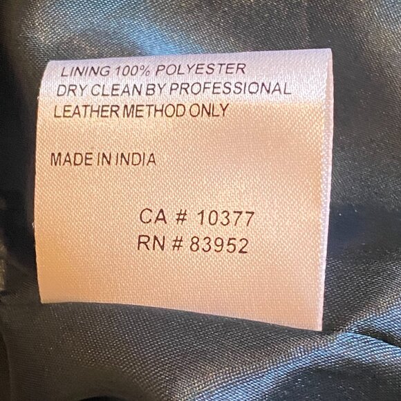 Margaret Godfrey 100% Genuine Leather Jacket Sz 8 Petite Teal Blue 287L - Picture 7 of 7